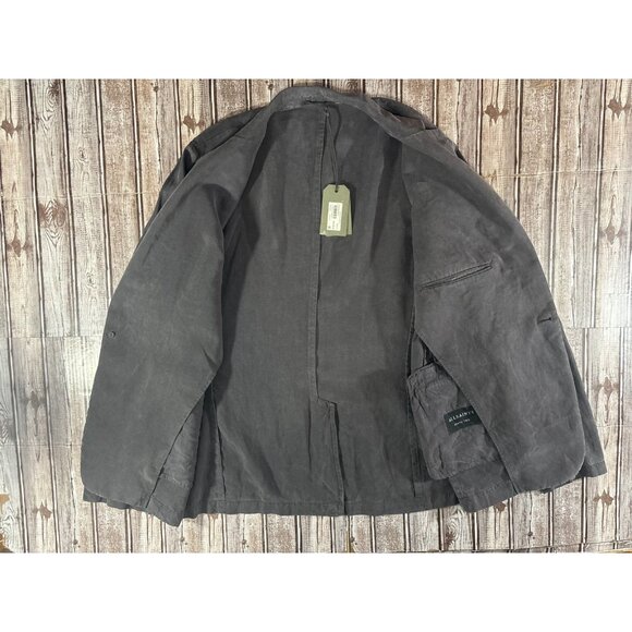 Allsaint Vaga Unstructured Blazer size 42 color Washed black NWT mspr $350 - Picture 10 of 12